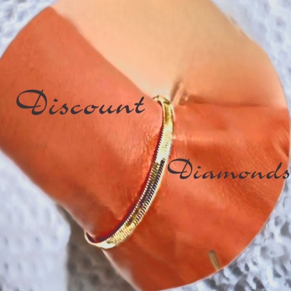 18K Yellow Gold on Titanium Steel Snake Design Bracelet